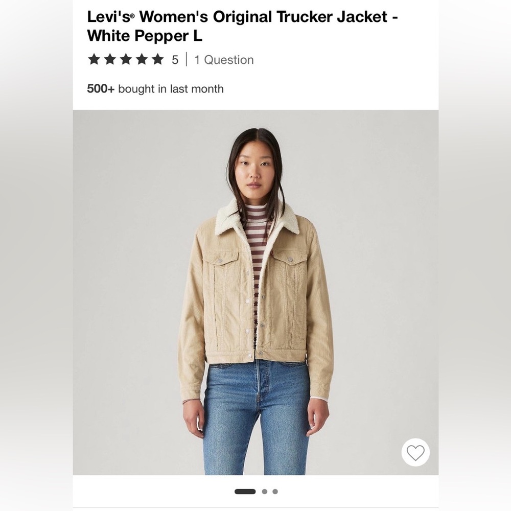 Women's Beige Trucker Jacket